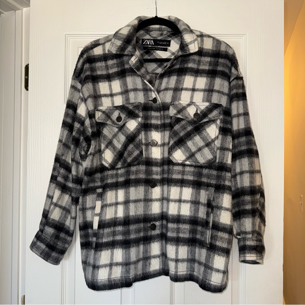 Zara Plaid Shacket